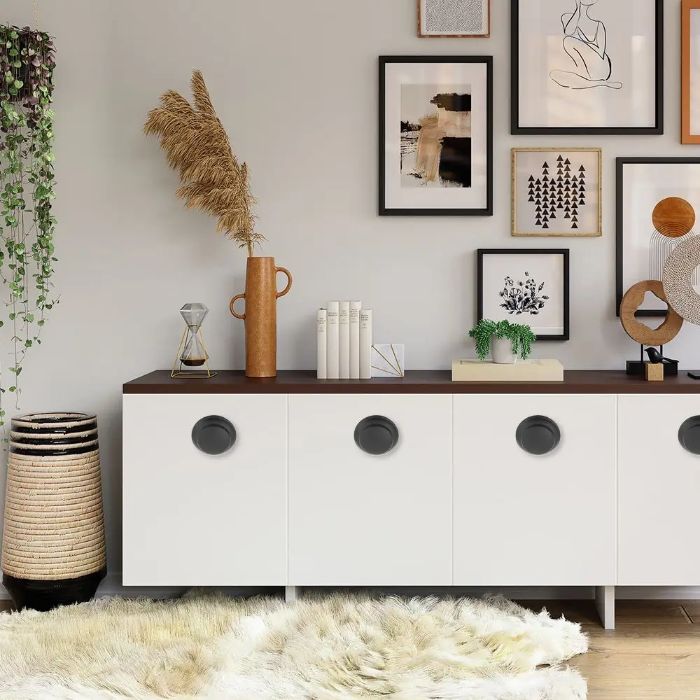 2pcs/lot Cupboard Fashion Cabinet Dresser Round Shape Cabinet Pulls Door Handle Drawer Knob Wardrobe Pulls