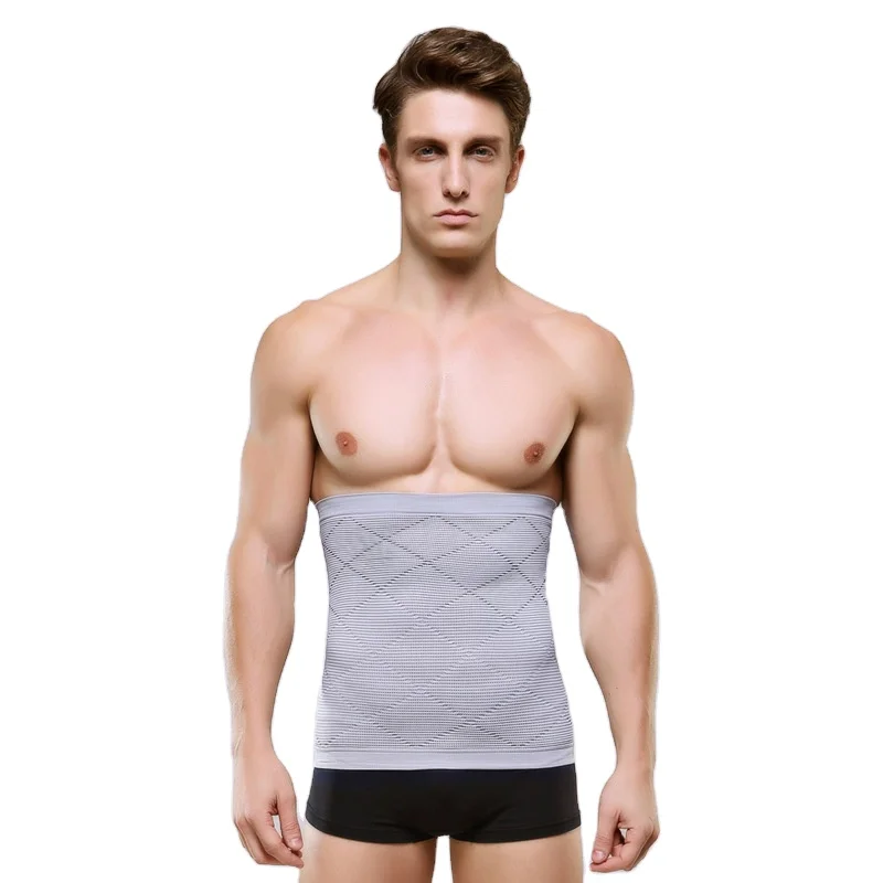 Men Slimming Elastic Abdomen Belt Tummy Waist Compression Girdle Seamless Body Shapers Breathable Belly Band Male Shaping Corset