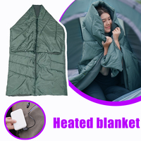 1 Pcs Heating Shawl Covers Graphene Electric Blanket 3 Level Intelligent Control 6 Zone Heating Multi Function Warming Blanket