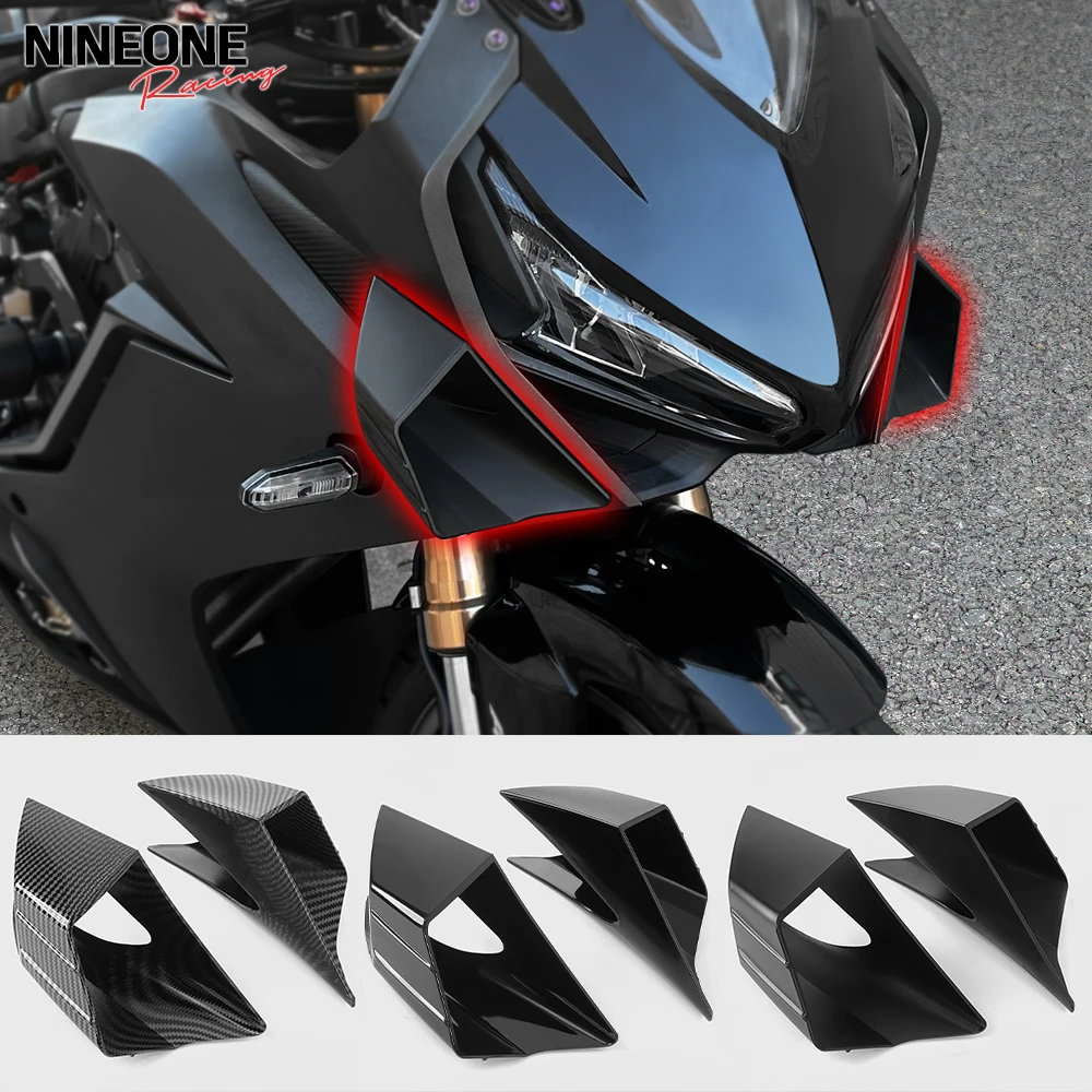 

For Honda CBR650R CBR 650R 2019-2023 Front Winglets Fairing Aero Winglet Side Cover Aerodynamic Wing CBR 650 R GSX250R GSX 250R