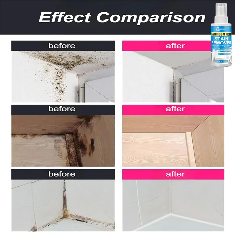 Black Spot Remover for Walls - Mold And Stain Eliminator Versatile Home Cleaning Solution for All Environments