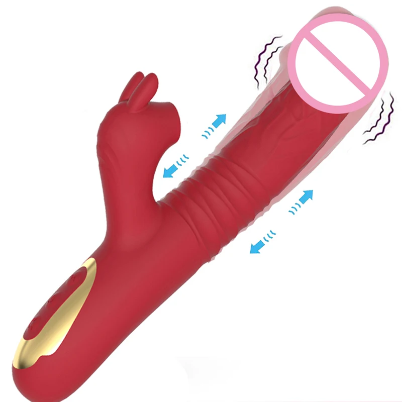 Powerful thrust suction vibrator, female, clitoral stimulator, G-spot heating massager, adult products, female sex toy store