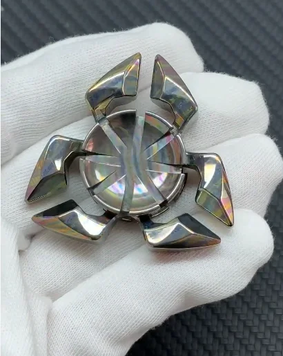 

Used EDC Magic Play Three Pages Scorpio Titanium Horse Material EDC Stress Relief Toy