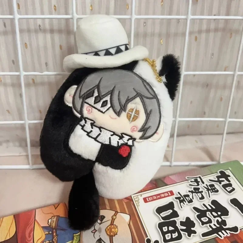 Anime Dogs Dazai Osamu Nakahara Chuuya Ryunosuke Kawaii Cosplay Plush Stuffed Dango Keychain Mini Plushies Doll Toy Figures Gift