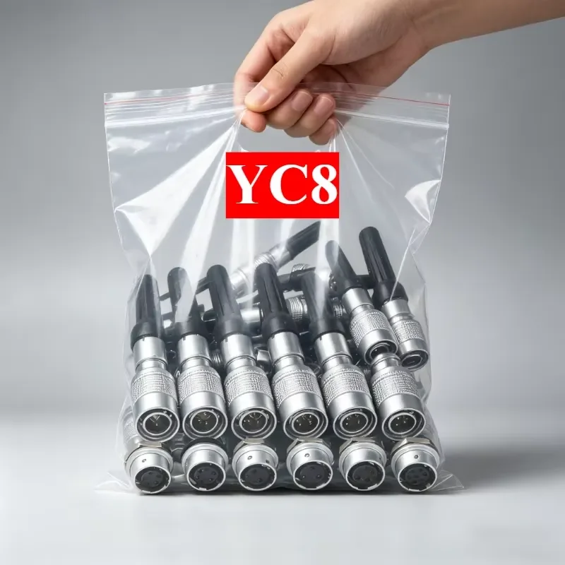 YC8-2/3/4P/5P/6P/7P Core Waterproof Connector Aviation Plug Push-pull Quick Connection 8mm Welded Copper Pin Terminal Block