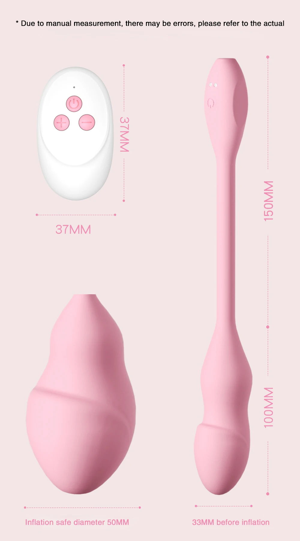 Inflatable Vibrator Wireless Remote Expansion Vibrating Egg Bullet Vaginal G Spot Clitoris Stimulator Adult Sex Toy For Women