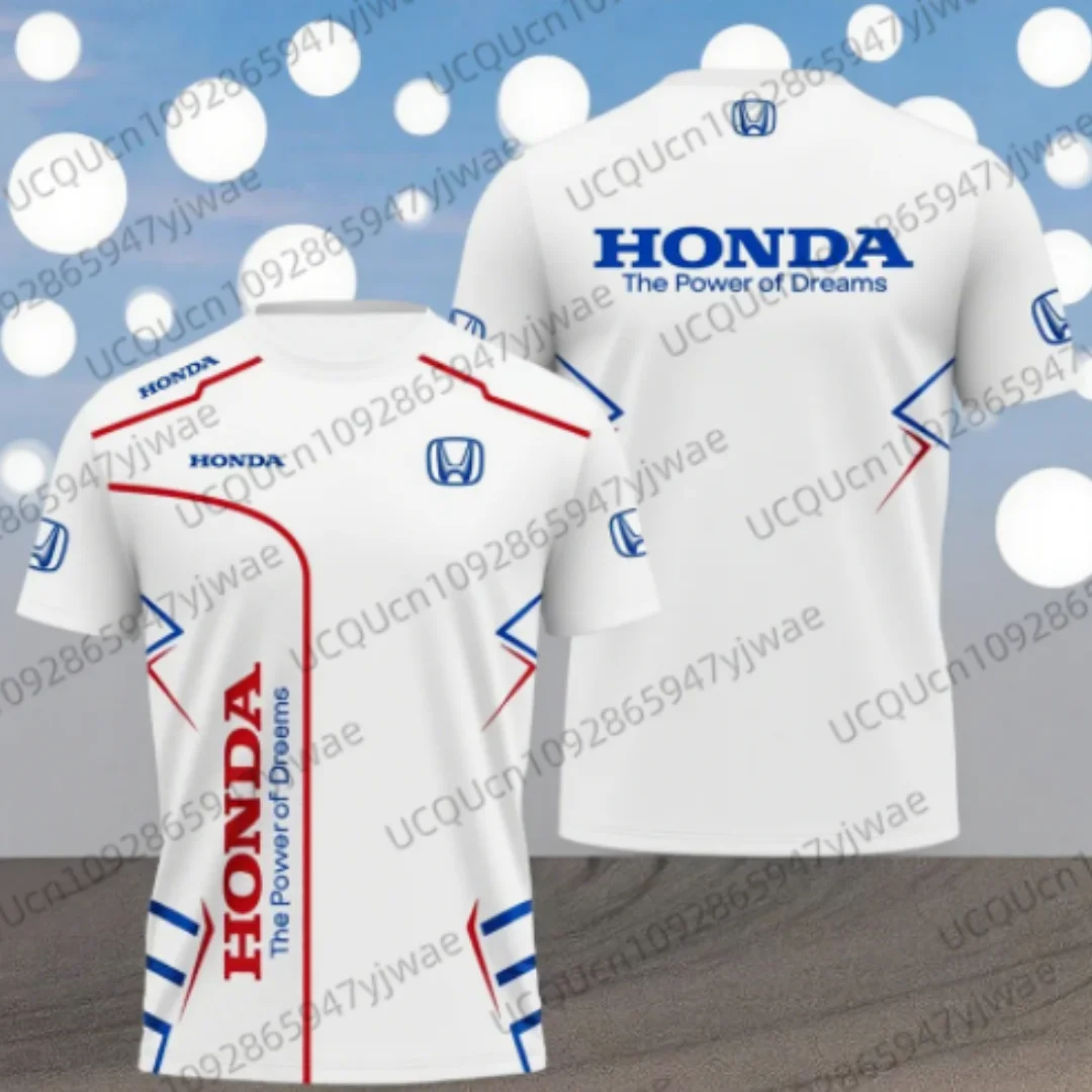 

Honda printed logo T-shirt men's short sleeved streetwear/Honda motorcycle T-shirt men's short sleeved bicycle top