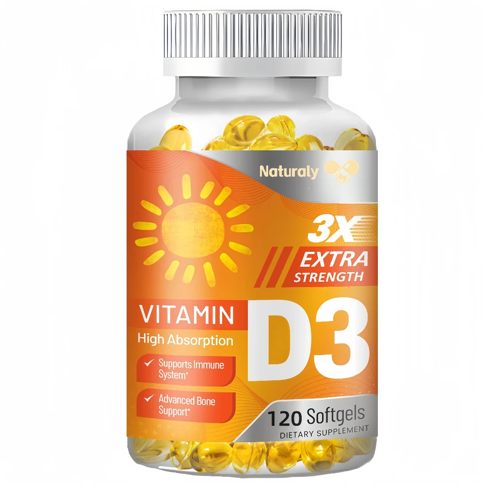 Vitamin D3 Capsules Supports Healthy Bones, Mood & Immune System Function