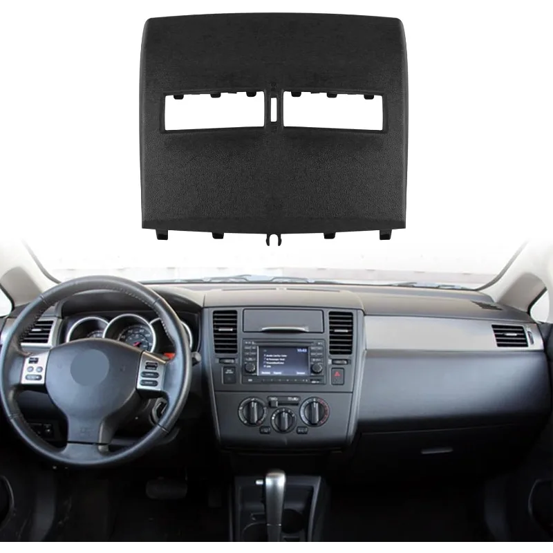 

Front Upper Center Dash Air Vent Trim Bezel Replacement for Nissan Versa 2007-2012 68414-ED50C 68414-ED50D