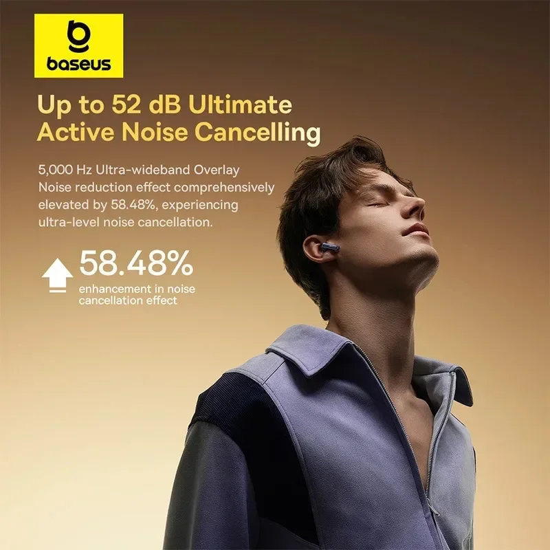 Baseus Bowie M2s Ultra auriculares inalámbricos Bluetooth 5,4 auriculares TWS cancelación activa de ruido auriculares Hifi auriculares con pantalla táctil