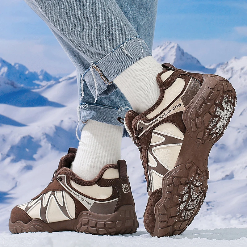 أحذية جري نسائية من الجلد المسامي، نسخة مطورة، خفيفة الوزن ومضادة للانزلاق، أحذية رياضية مريحة للأب