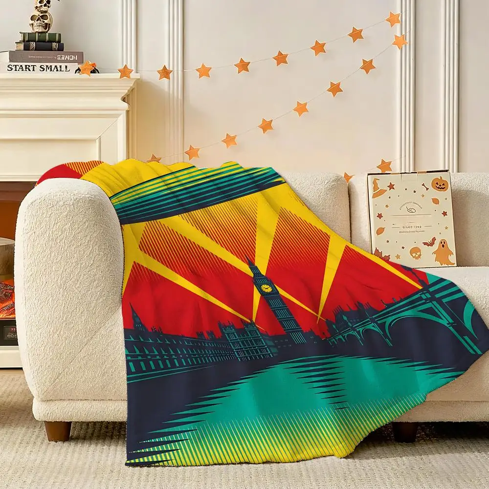 Band Led Zeppelin Throw 240g Flannel Blanket Lightweight Soft Skin-friendly Summer Thin Throw Blanket