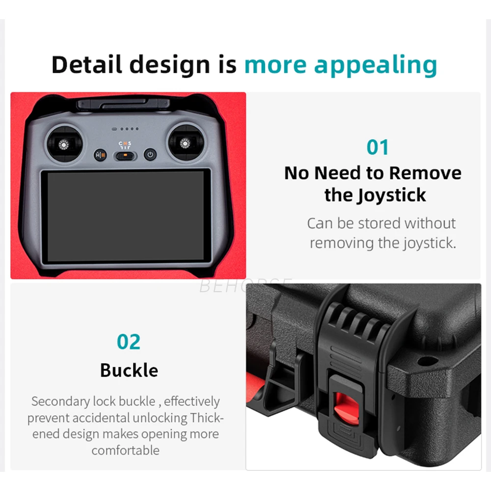 Waterproof Safety Case For DJI Flip RC 2/RC N3 Control Hard Carrying Box Storage Portable Suitcase For DJI Flip Drone Accessory
