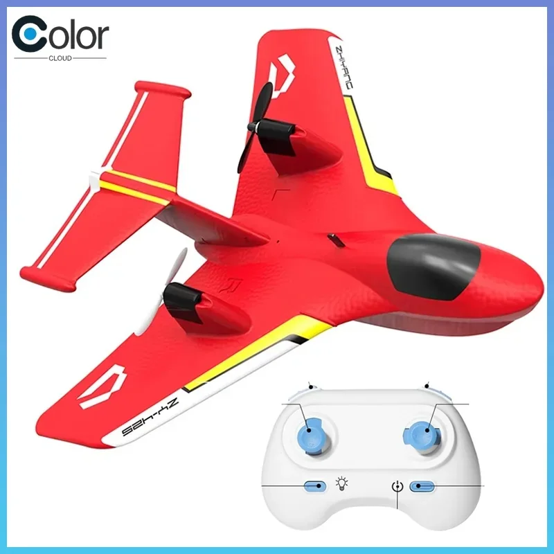 Zy-425 Aereo RC per Bambini - Aereo Telecomandato Giocattolo ad Ala Fissa per Water Land Air Play Modello Anti-Goccia Regalo per Bambini