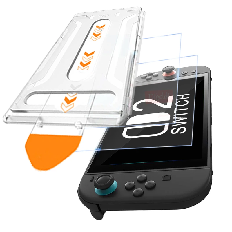 

Защитная пленка для экрана Nintendo Switch 2, простая установка, закаленное стекло для Switch 2 NS 2, пылезащитная пленка с автоматическим освещением, аксессуары