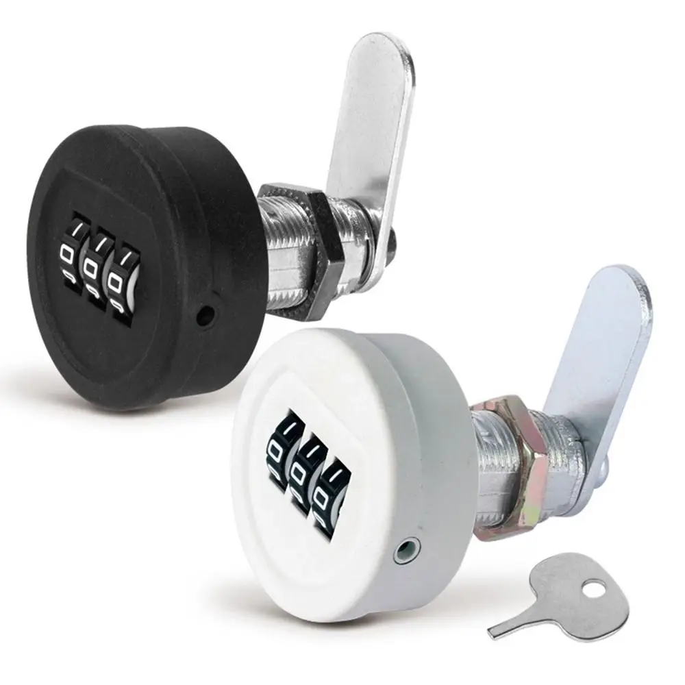 

New Zinc Alloy Password Lock Anti-theft Furniture Combination Lock 3 Digital Code Security Drawer Lock Cupboard Drawer