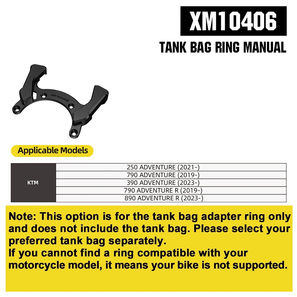Rhinowalk Motorfiets Tank Tas Magnetische Quick Release 6.5L Motor Bagage Met Regenhoes VOOR BMW KTM Beneli HONDA CFMOTO DUCATI
