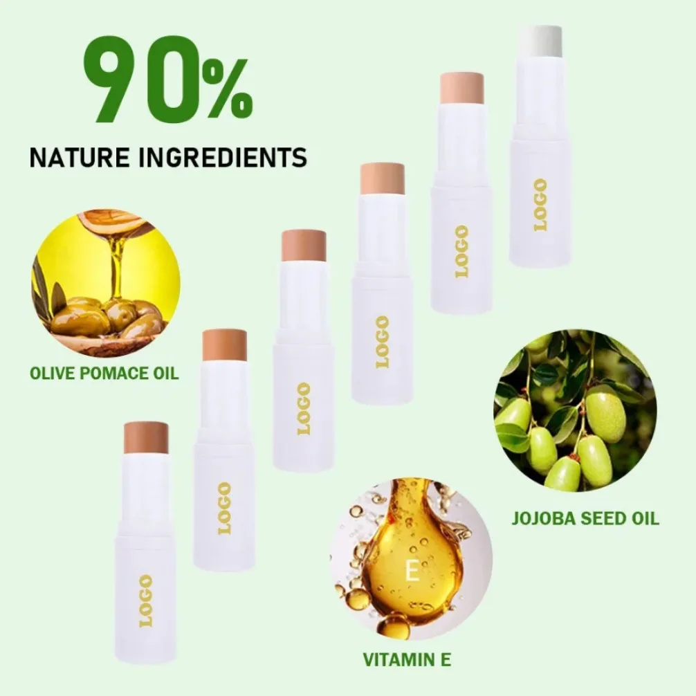 Etiqueta privada, logotipo personalizado vegano, barra de contorno, sombra de nariz, lápiz mate, corrector resistente al agua, resaltador, maquillaje al por mayor