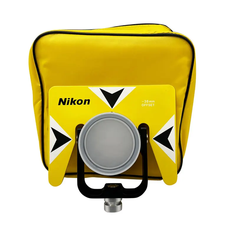 Yellow AK18 single Prism With Soft Bag For Nikon South Trimble ForTotal Station Prisms Surveying