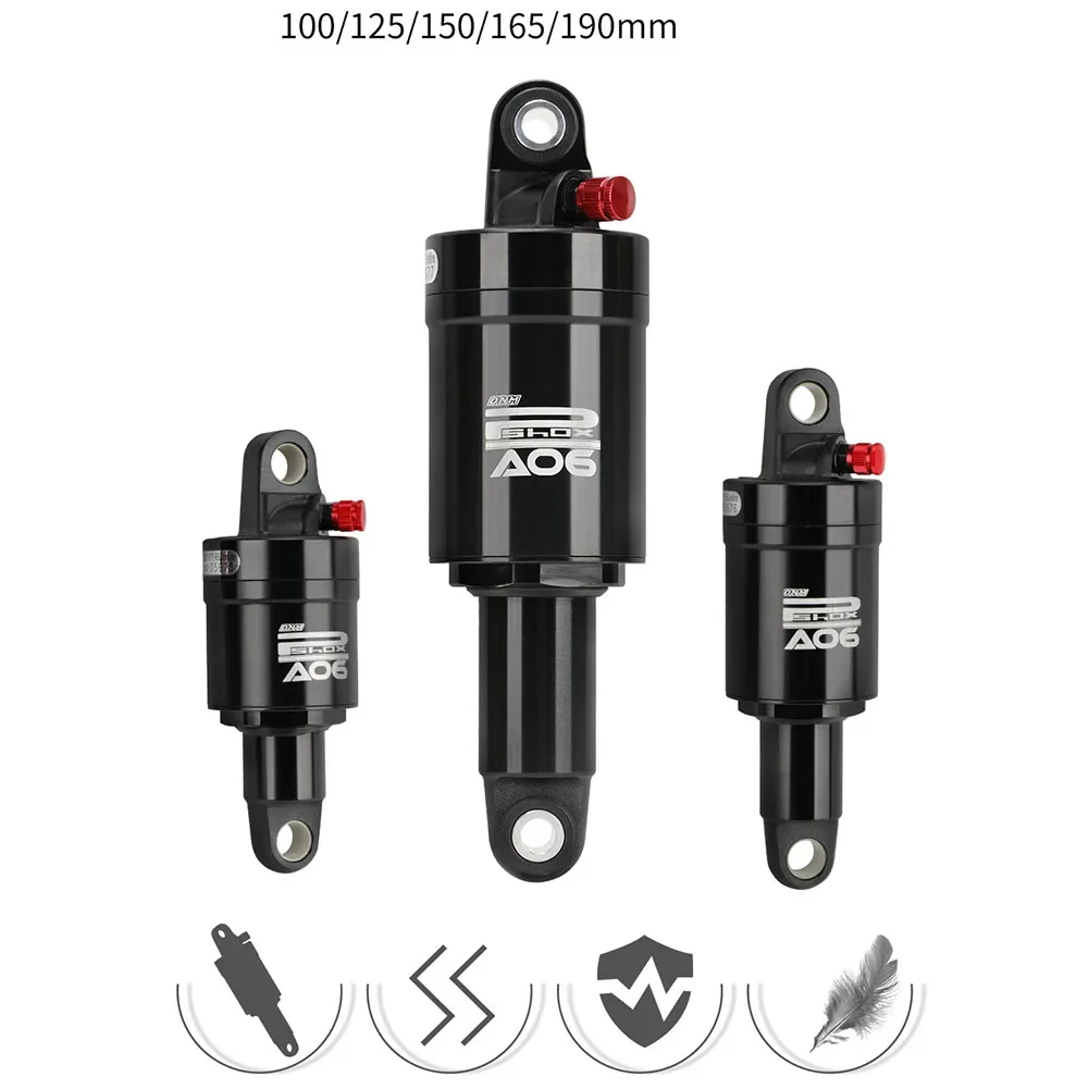 DNM AO-6 Pneumatic Rear Bumper 100-150-190mm Folding Scooter Shock Absorber Mountain Bike Rear Shock Absorber 190mm