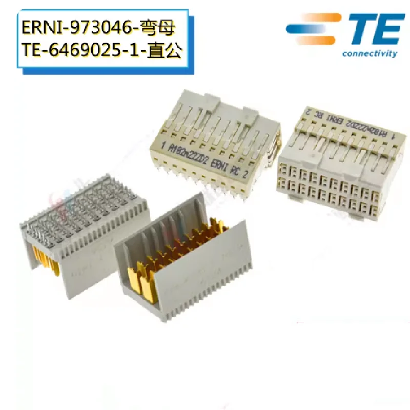 1Pcs/Lot   ERNI   973046 6469025-1 973056 female seat 90 degree angled CPCI backplane connector 2 pairs of 40pin two row ZD