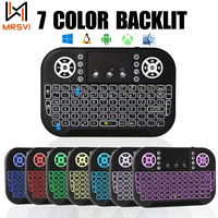 Mini Wireless Keyboard i8s Dual Modes Backlit 2.4G&BT5.0 Air Mouse Remote Control Touchpad Keyboard for Windows Android TV Box