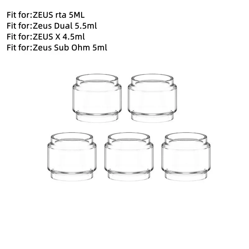 5pcs  Bubble Glass Tube for GEEKVAPE ZEUS rta 4ML/Zeus Dual RTA 4ml/ZEUS X 3.5ml/Zeus Sub Ohm Tank 3.5ml