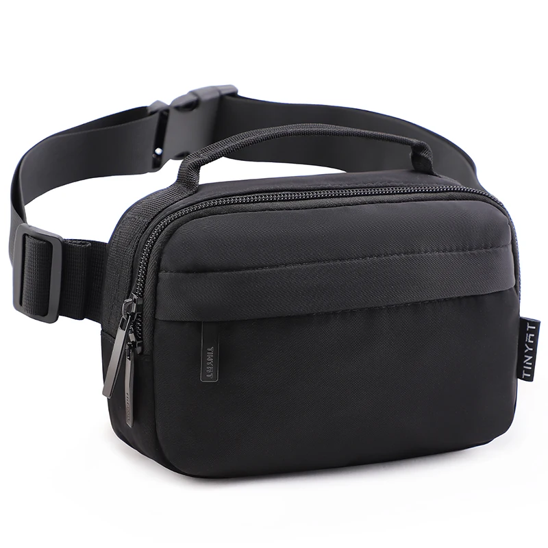 TINYAT Men's Water Resistant Waist Bag Large Capacity Portable Wallet Phone Bag Hiking outdoor for Daily Use Travel Office