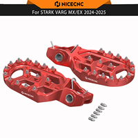 NICECNC Forged Foot Pegs Footrests For Stark Varg EX MX 2024-2025 Electrical Bike Parts 6061-T6 Aluminium Motorcycle Anodization