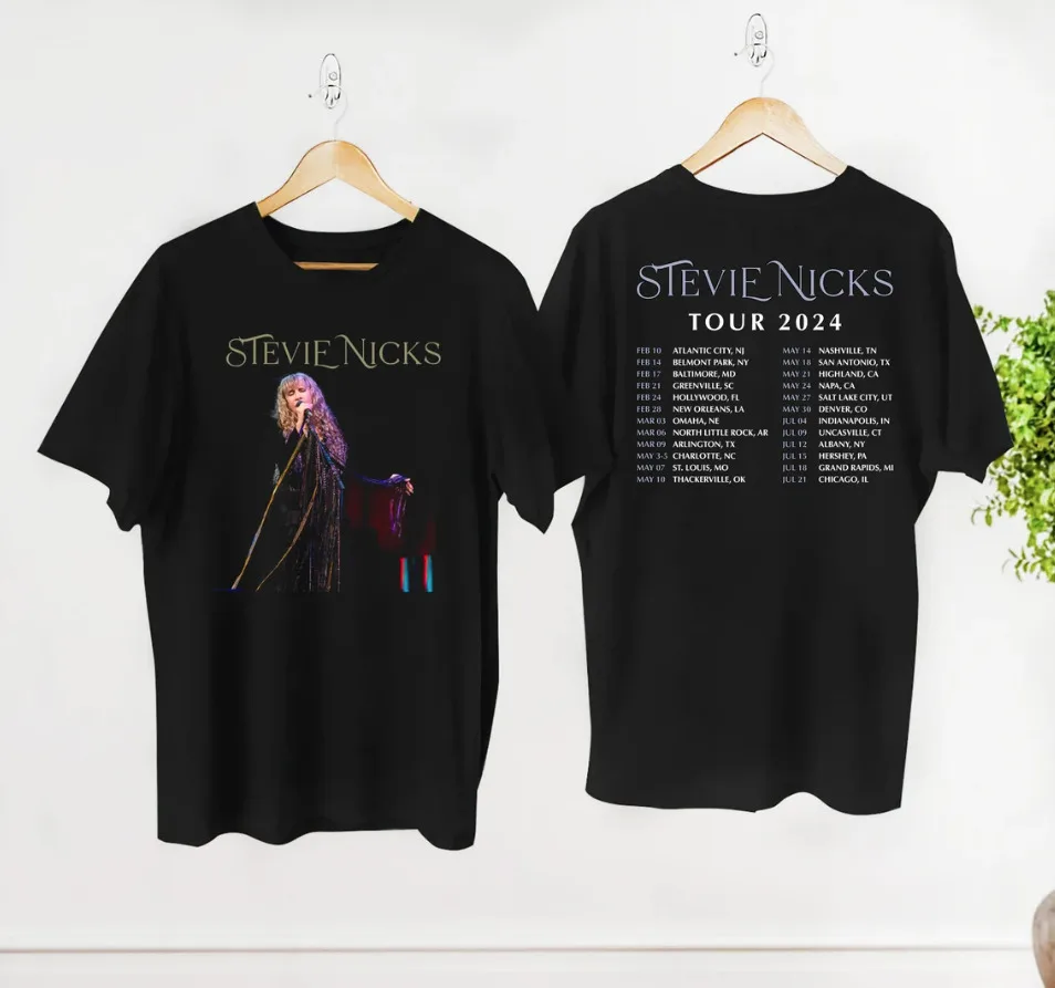 

90s Vintage Stevie Nicks Shirt, 2024 Stevie Nicks Tour Live In Concert Shirt