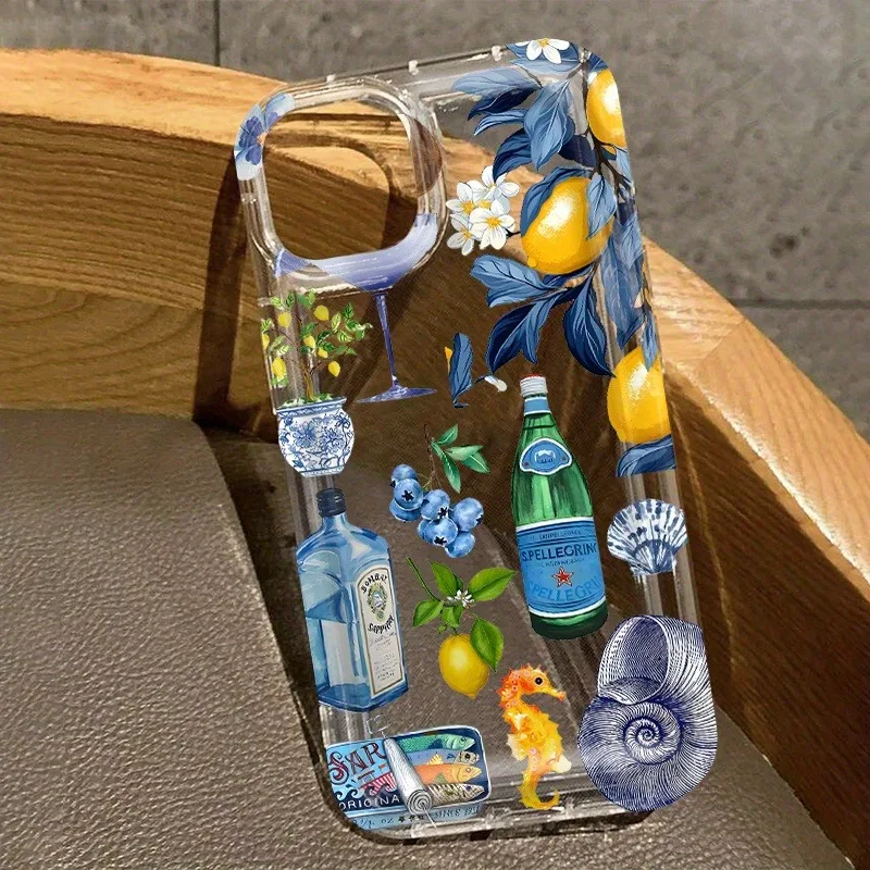 حافظة هاتف لزجاجة النبيذ من أوراق الليمون، مناسبة لهاتف iPhone 17، 16، 15، Plus، Pro، Max Series من الهواتف المحمولة - للاستخدام كهدية #5