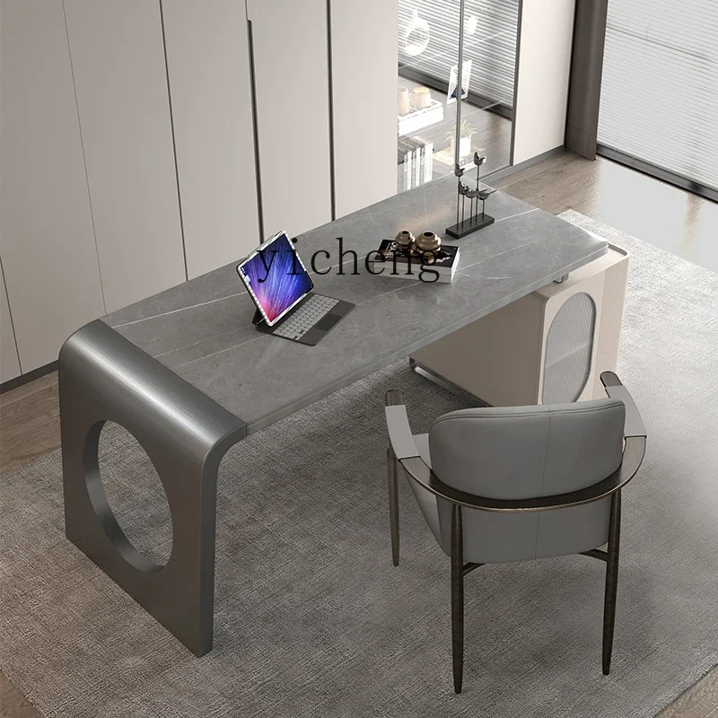 

light luxury rock integrated office desk and chair modern simple living room bedroom home study writing desk computer desk