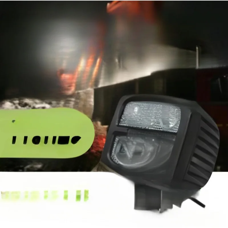 For Tractors/Cranes/Excavators: 5-Inch Square 6-LED 60W High-Brightness Headlights & Floodlights