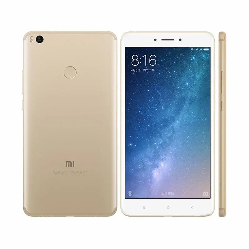 Imagem -02 - Versão Global Redmi Xiaomi Max Celular Conversa Reta Telefones Celulares Desbloquear Android Telefone Usado