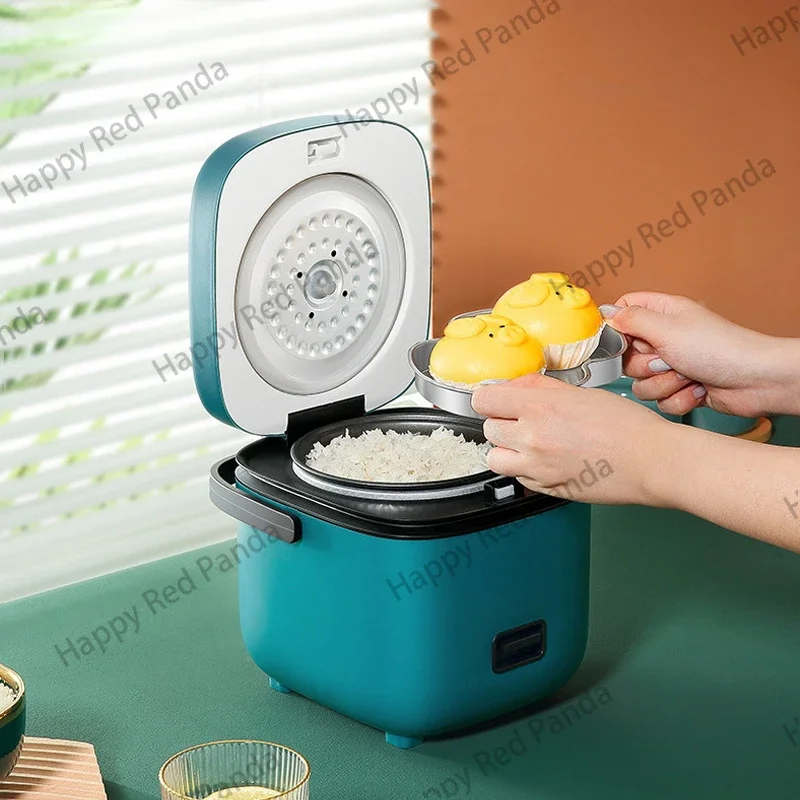 Mini Rice Cooker Automatic Household Kitchen Electric Cooking machine 1-2 People Food Warmer Steamer 1.2L Small Rice Cooker