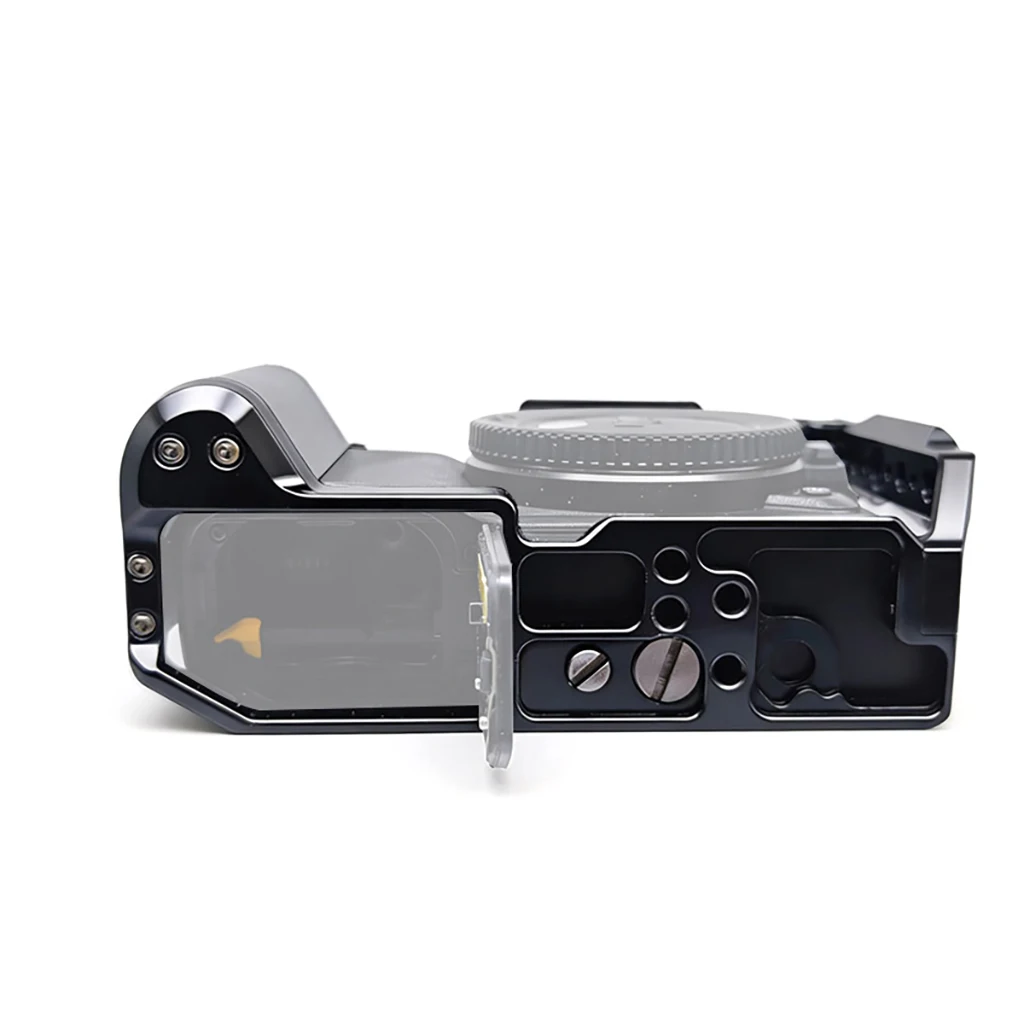 ZR DSLR-Kamerakäfig für Nikon ZR mit 1/4 3/8 Zoll Gewindebohrungen, Cold Shoe Mount, NATO-Schiene, Mikrofon- und Lichthalterung, Kamera-Schutzrahmen – Detail 18