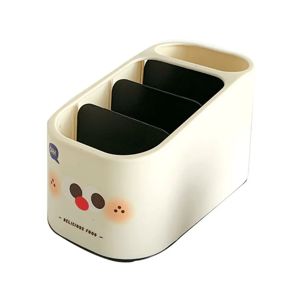 

Cartoon Cute Pen Holder Multi-function High Quality Stationery Storage Box Plastic Large Capacity Desktop Organizer