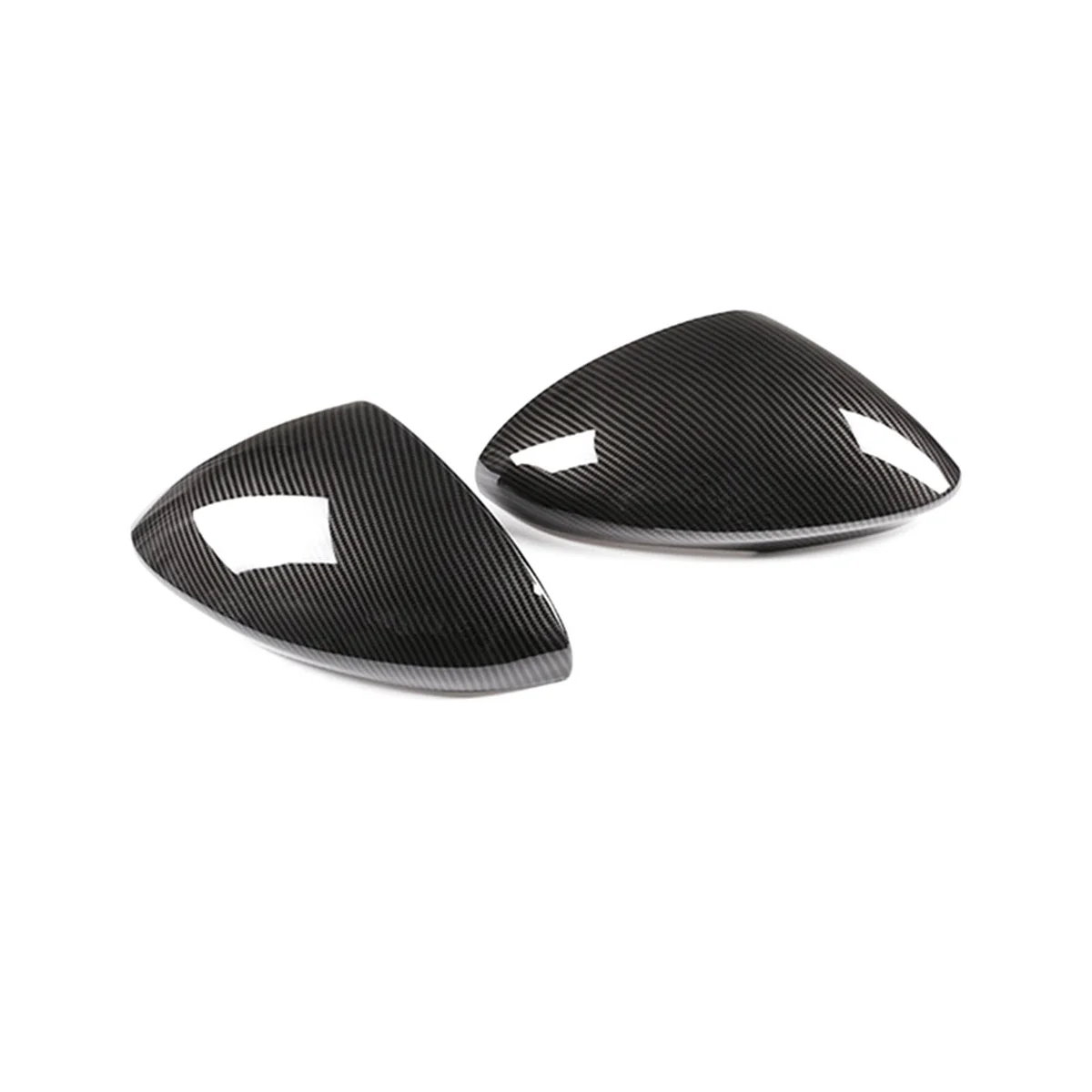 Car Side Rearview Mirror Caps Cover Carbon Fiber Style for Alfa Romeo Stelvio 2017-2020