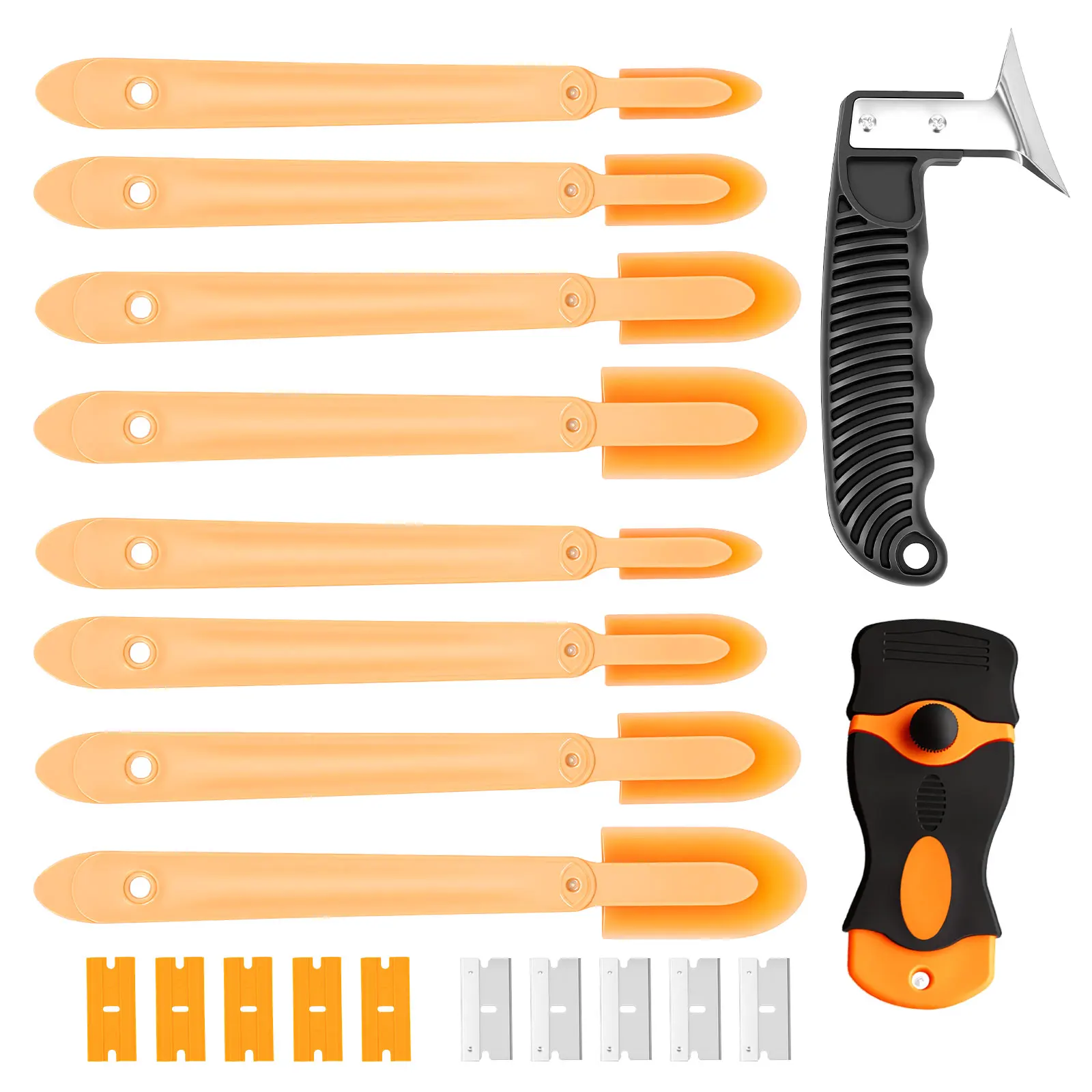 20/8Pcs Caulking Finishing Tool Kit Grout Smoothing Tools Caulk Scraper Kit Grout Smoothing Tool for Bathroom Kitchen Floor Wall
