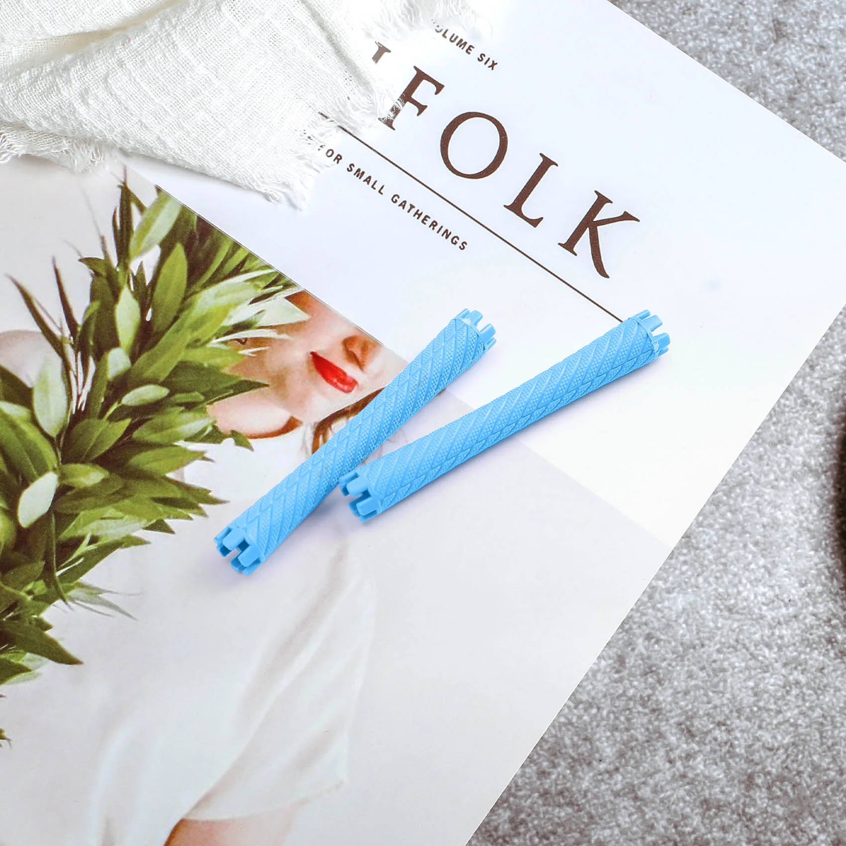 100 pz/set Kit di aste per permanente per capelli di 10 dimensioni Set di rulli per bigodini in plastica a barra permanente fredda Wave Fluffy Corn Hair Maker Styling