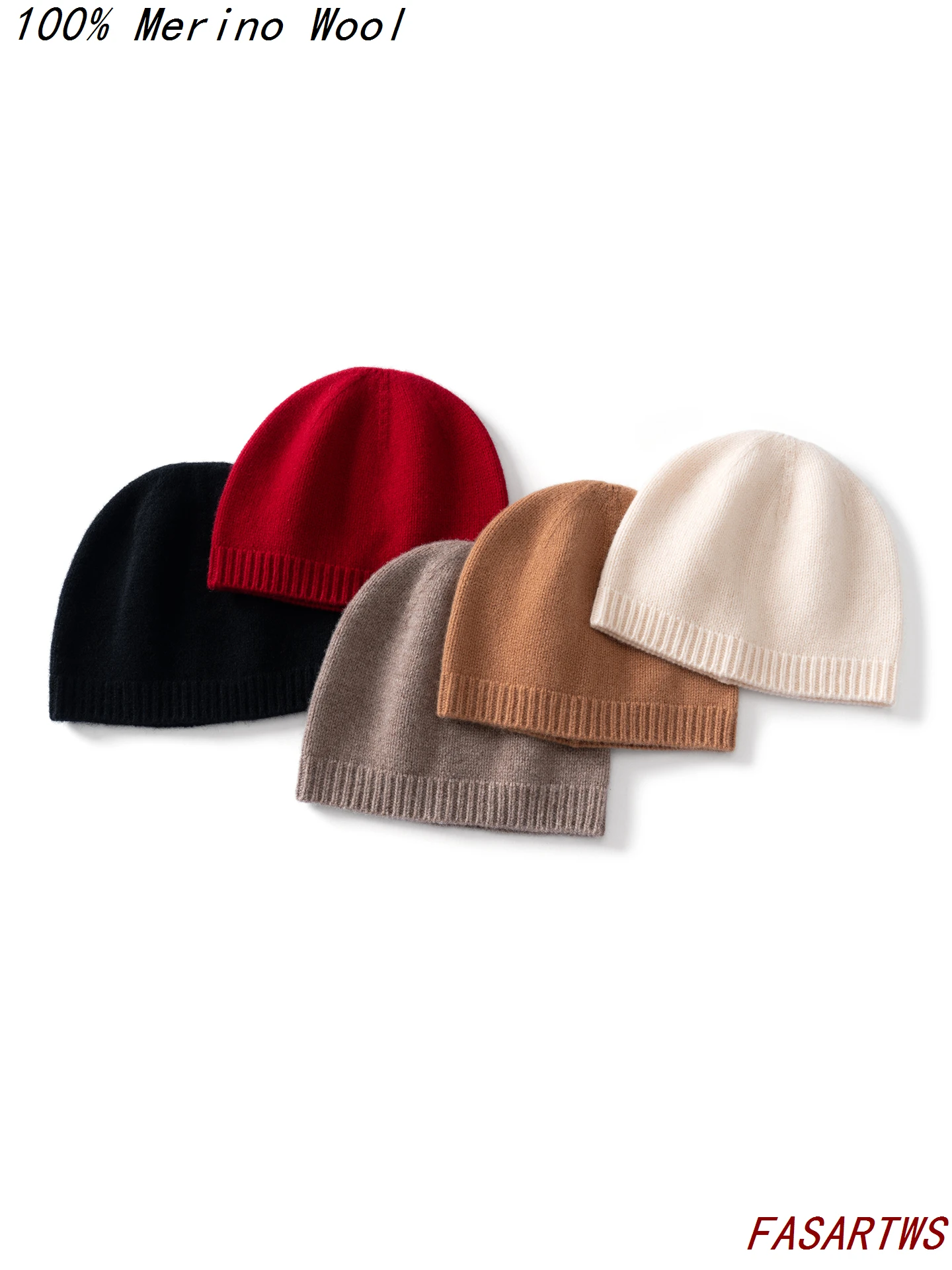 天然100-メリノウール帽子-女性-男性用-アウトドアニット帽-ビーニー帽子-冬用-新作-暖かい-防風帽子-ニットアイススケート帽子