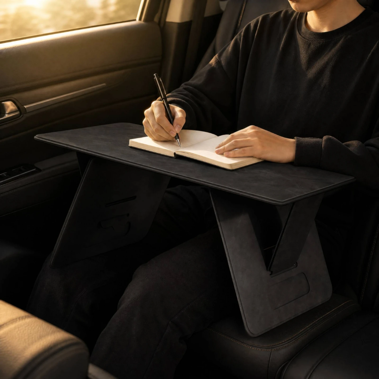Adjustable Height Car Desk Ergonomic Foldable Car Table Lightweight Heavy Duty for Adults, Schoolwork, Road Trips