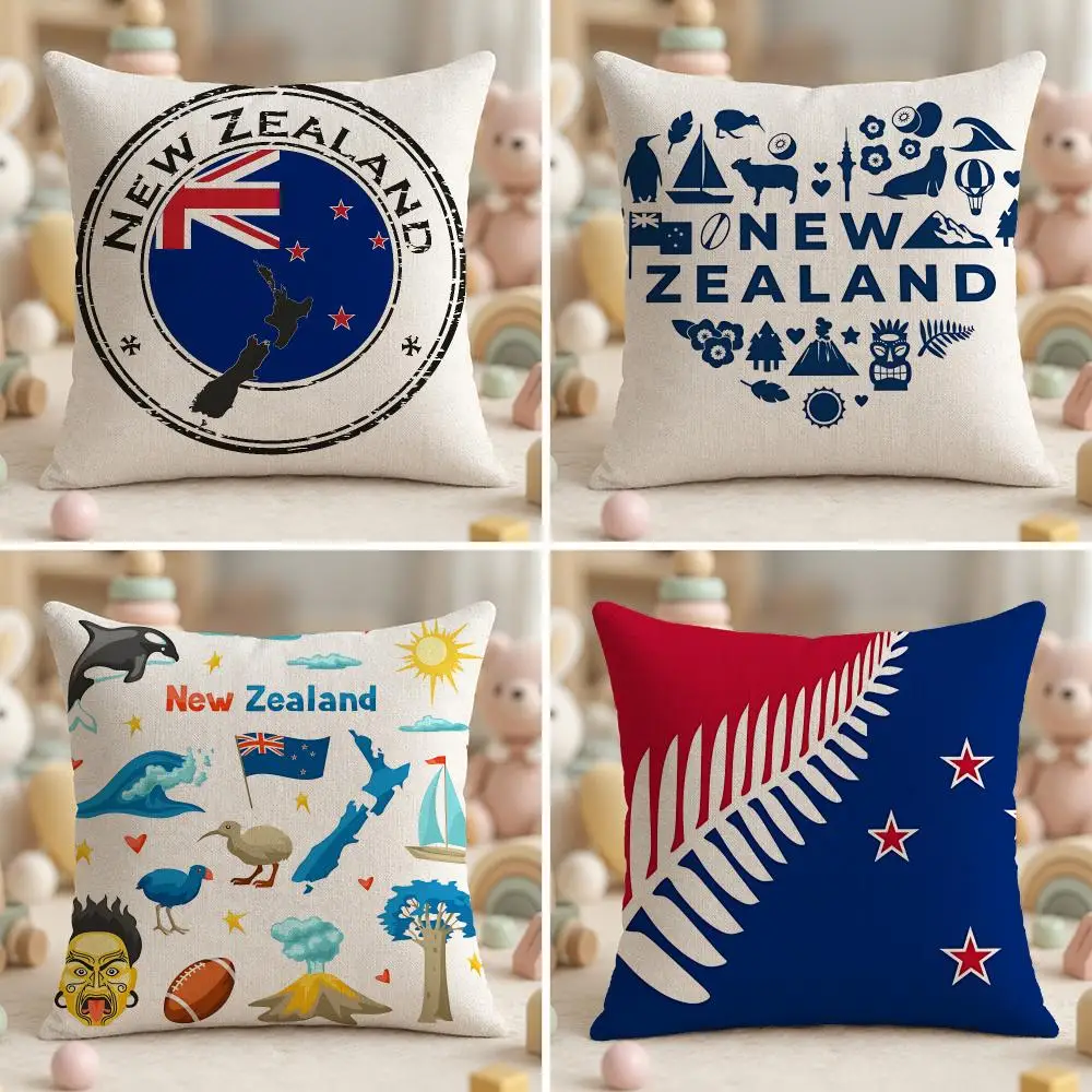 Classic Country New Zealand Cushion Cover Ultra Soft Throw Pillow Cover Skin Friendly for Sofa Bed Home Decor Gift
