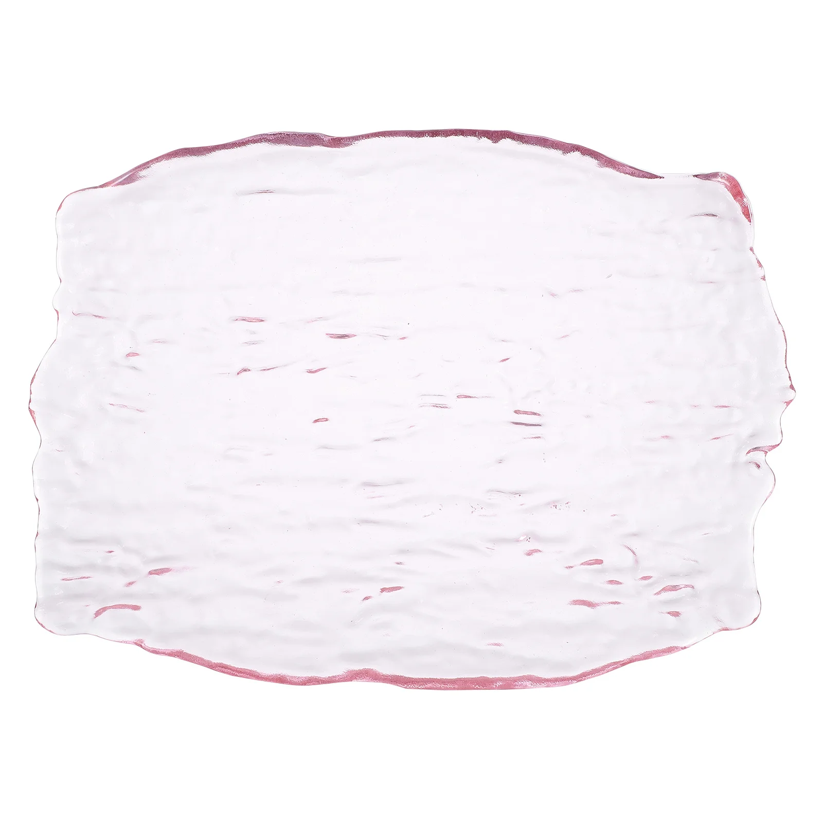 

Attractive Bark Texture Glass Fruit Plate Recyclable Environmentally Friendly Perfect Housewarming Wedding Birthday Present