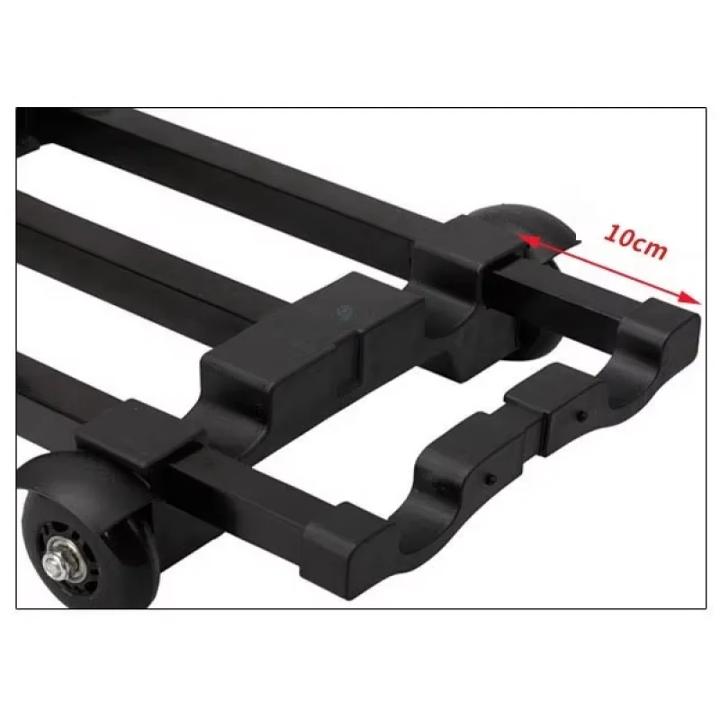 custom.Trolley Iron PP 4-Wheel Foldable Customized Support Platform Shopping Transport Cart
