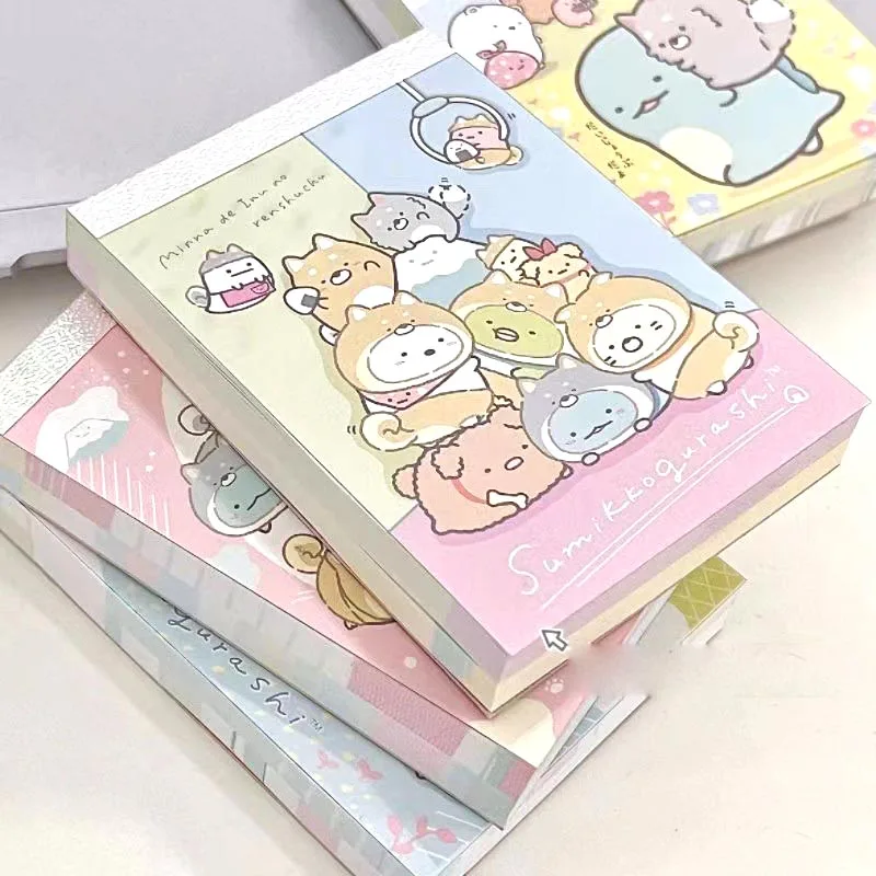 Imagem -04 - Sumikko Gurashi Memo Pad Sticky Note Notebook Kawaii Etiqueta de Papelaria Notepad Post Escritório e Material Escolar Pcs por Lote