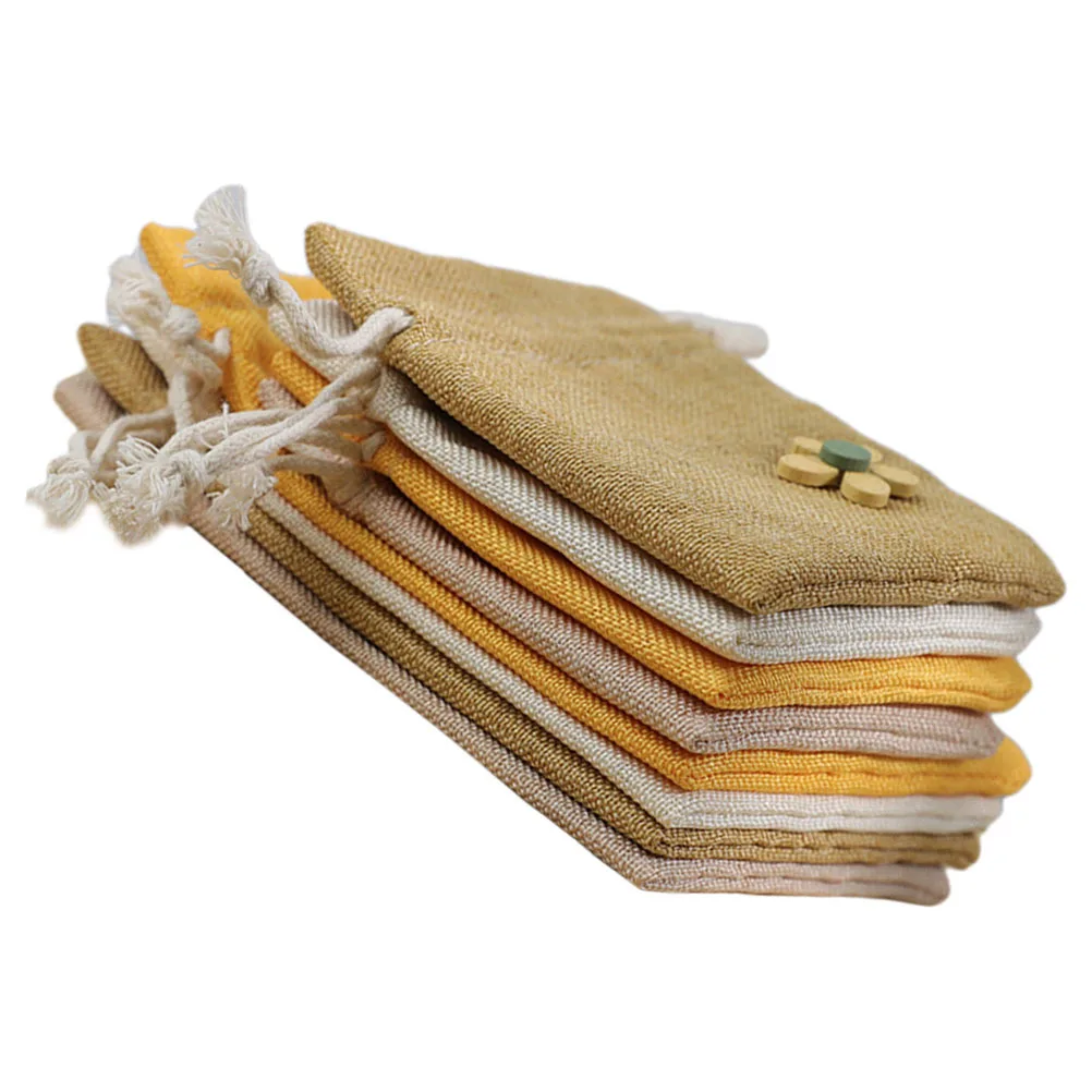 

8Pcs Empty Scented Sachet Bags Cloth Pouches Refillable Lavender Dried Flower Storage Portable Sachet Pendants