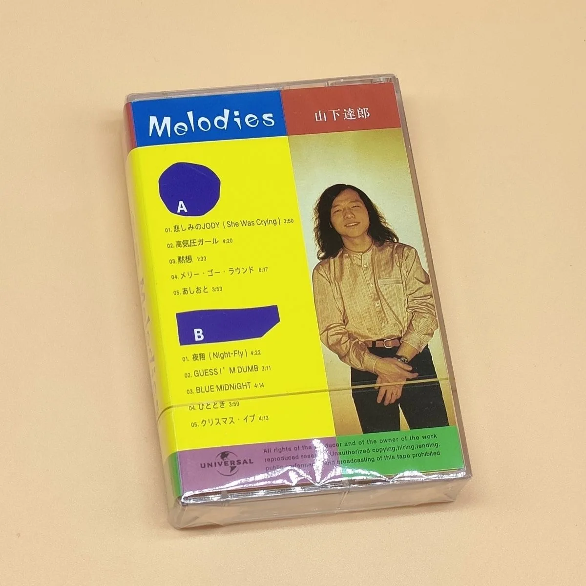 Tatsuro Yamashita MELODIES Album Music Tape Citypop Cosplay Soundtracks Box Cassettes Walkman Car Tape Party Music Prop Gifts