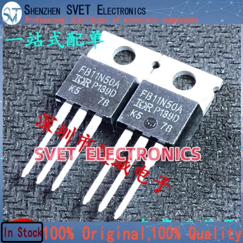 10PCS-50PCS  FB11N50A IRFB11N50A  TO-220 500V 11A  Original In Stock Fast shipping