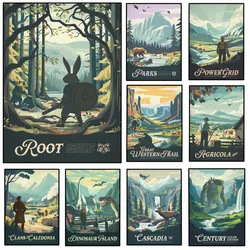 Retro Board Game Inspired Poster Dnd Fantasy Roleplaying Games Canvas Painting Wall Art for Living Room Home Decor Mural Gift